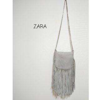 ザラ(ZARA)の【ZARA ザラ】本革フリンジショルダーバッグ(ショルダーバッグ)