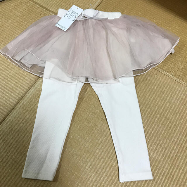 petit main(プティマイン)の新品　プティマイン   チュール付パンツ キッズ/ベビー/マタニティのキッズ服女の子用(90cm~)(パンツ/スパッツ)の商品写真