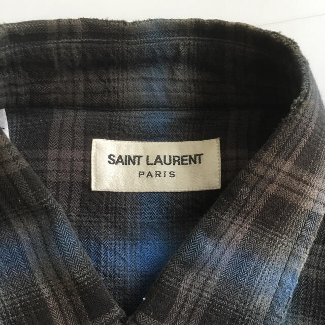 Saint Laurent(サンローラン)のSAINT LAURENT PARIS サンローラン　長袖シャツ　37 メンズのトップス(シャツ)の商品写真