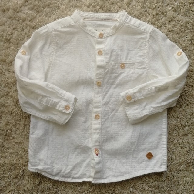 ZARA KIDS(ザラキッズ)のZARA袖調節可能サラサラシャツ キッズ/ベビー/マタニティのベビー服(~85cm)(シャツ/カットソー)の商品写真