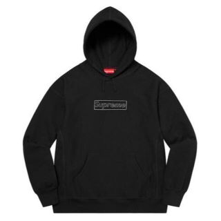 シュプリーム(Supreme)のsupreme kaws chalk logo hooded BOX LOGO　(スウェット)