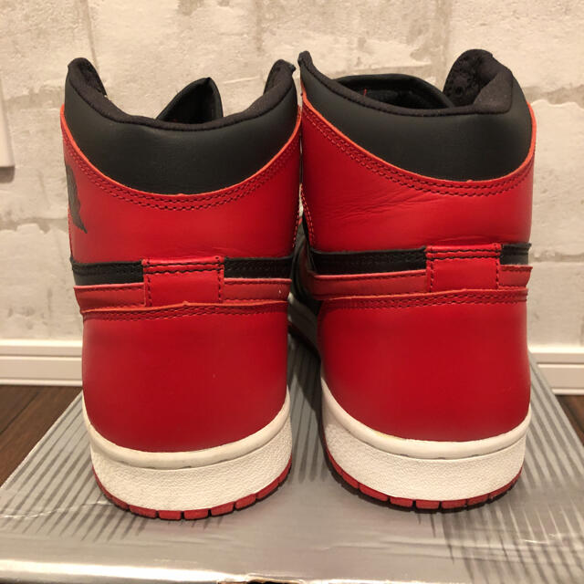 NIKE(ナイキ)のエアジョーダン1 レトロ 2001年 BRED 黒赤 メンズの靴/シューズ(スニーカー)の商品写真