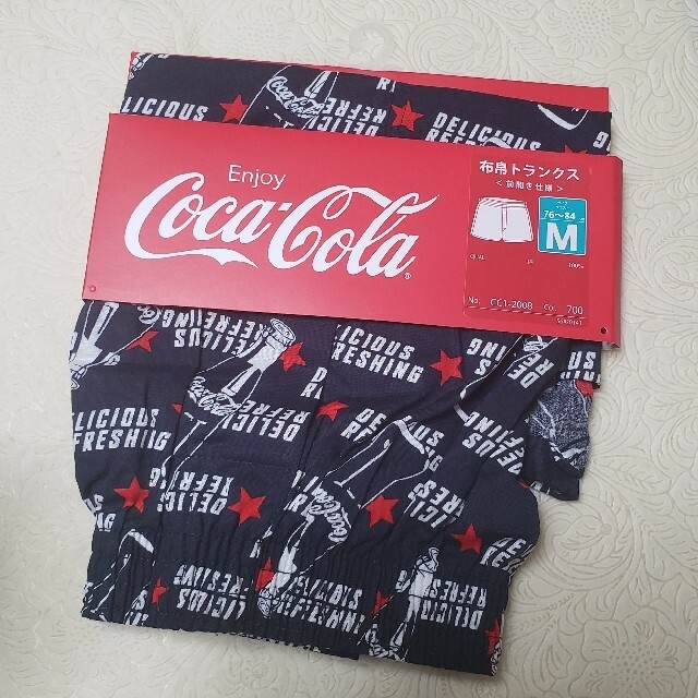 コカ・コーラ(コカコーラ)の古淵キンヤ様専用◆Coca-Cola☆布帛トランクス☆Ｍ☆２枚 メンズのアンダーウェア(トランクス)の商品写真