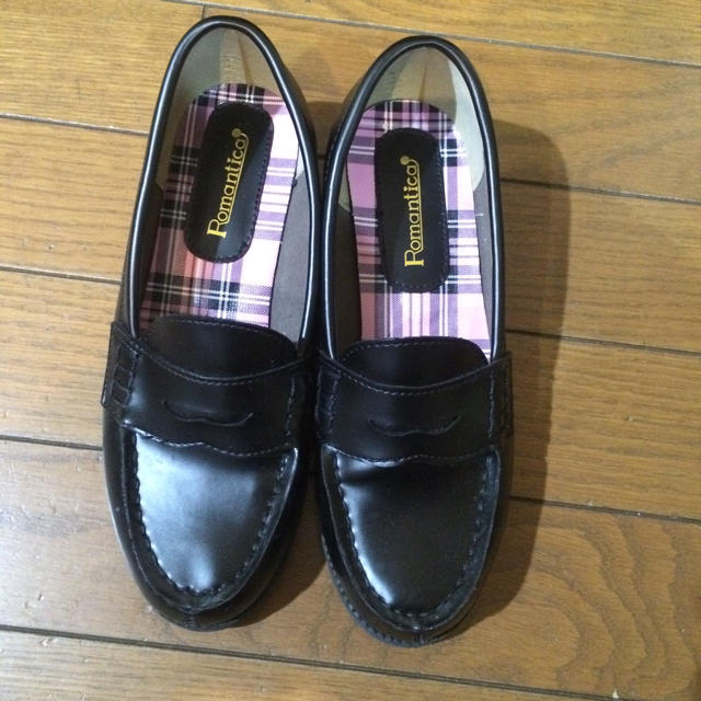 ローファー 学生 黒 レディースの靴/シューズ(ローファー/革靴)の商品写真