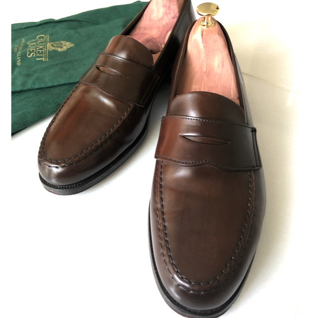 Crockett&Jones(クロケットアンドジョーンズ)の【極美品】クロケット&ジョーンズ　コードバンローファー　UK7.5E メンズの靴/シューズ(ドレス/ビジネス)の商品写真