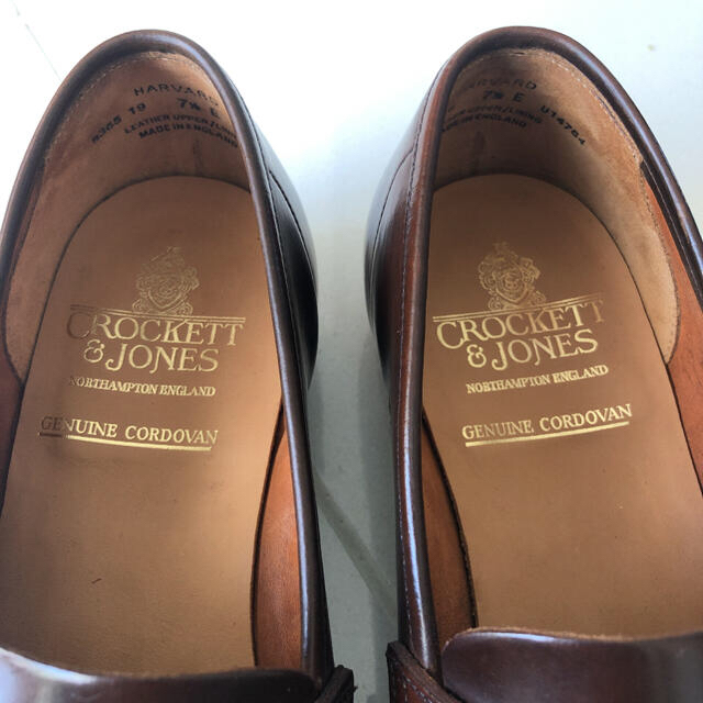 Crockett&Jones(クロケットアンドジョーンズ)の【極美品】クロケット&ジョーンズ　コードバンローファー　UK7.5E メンズの靴/シューズ(ドレス/ビジネス)の商品写真