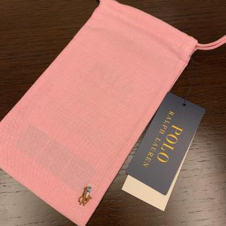 ポロラルフローレン(POLO RALPH LAUREN)の【新品】Ralph Lauren 巾着 ピンク 無地　マスクケースセット(その他)