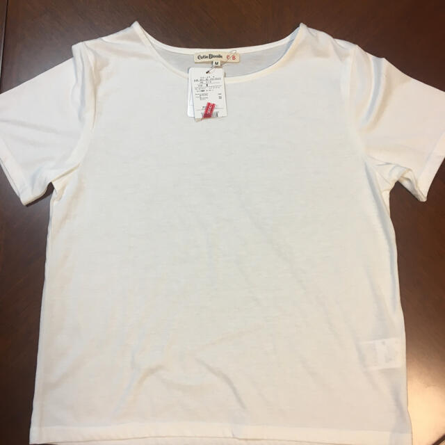Cutie Blonde(キューティーブロンド)の新品未使用　半袖　白Tシャツ レディースのトップス(Tシャツ(半袖/袖なし))の商品写真
