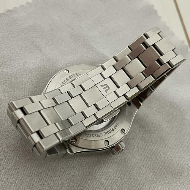 MAURICE LACROIX(モーリスラクロア)のモーリスラクロア アイコン ブルー文字盤 42mm 美品 メンズの時計(腕時計(アナログ))の商品写真