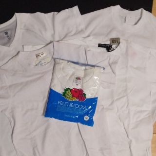 白Tシャツ　新品4枚+1枚　140(Tシャツ/カットソー)