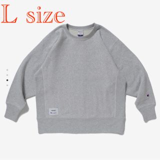 ダブルタップス(W)taps)のwtaps スウェット グレー  L CREW NECK CHAMPION(スウェット)