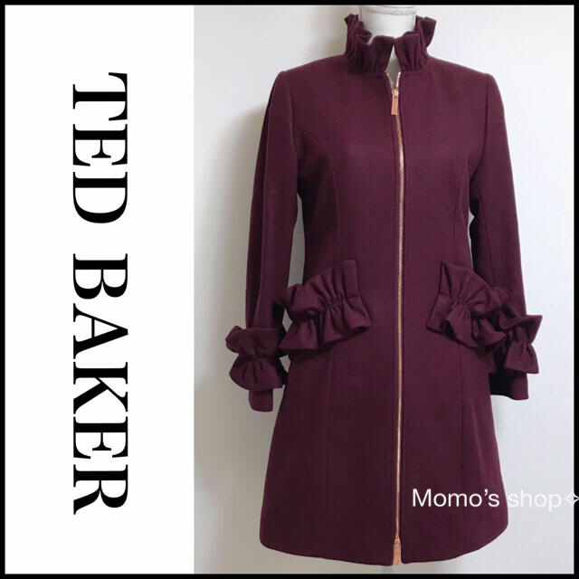 TED BAKER - 〖未使用・新品同様〗☆極上☆ フリル ワインレッド