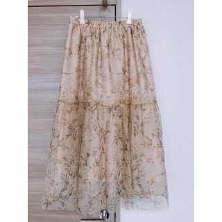 ジルバイジルスチュアート(JILL by JILLSTUART)のチュールスカート(ロングスカート)