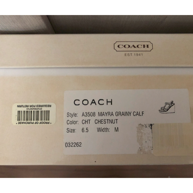 COACH(コーチ)のCoach サンダル レディースの靴/シューズ(サンダル)の商品写真