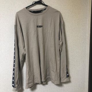 カッパ(Kappa)のKappa/カッパ 別注 袖テープ/刺繍ロゴ/袖プリント ビッグシルエットロンT(Tシャツ/カットソー(七分/長袖))