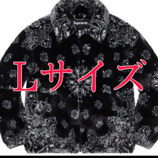 シュプリーム(Supreme)のSupreme bandana faux fur bomberjacket 黒L(毛皮/ファーコート)