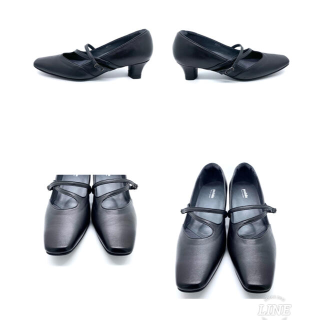 asics(アシックス)のasics pedala アシックス ペダラ クロスストラップ パンプス 黒 レディースの靴/シューズ(ハイヒール/パンプス)の商品写真