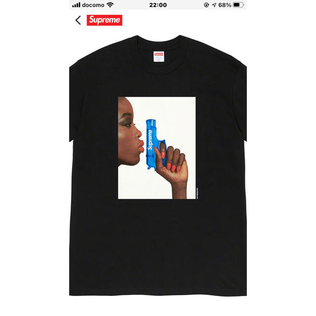 Water Pistol Tee /シュプリーム　黒M