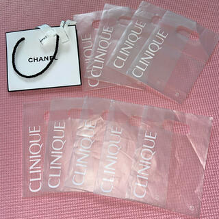 クリニーク(CLINIQUE)のショップ袋　紙袋　ビニール袋　12枚セット　CHANEL CLINIQUE(ショップ袋)