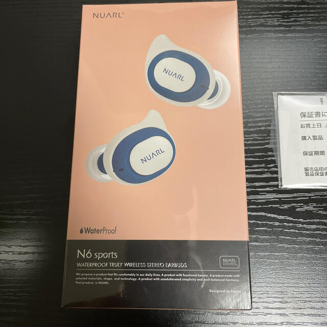 新品未開封　NUARL N6 sports ワイヤレスイヤホンBluetooth スマホ/家電/カメラのオーディオ機器(ヘッドフォン/イヤフォン)の商品写真