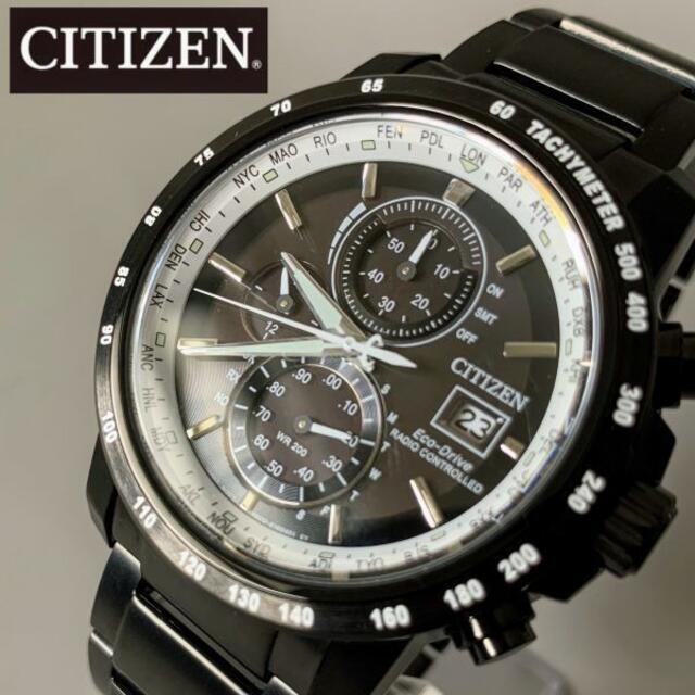新品 高級シチズン 電波ソーラー サファイアガラス CITIZEN エコ
