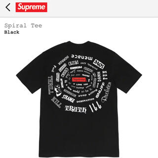 シュプリーム(Supreme)の【XL】Supreme Spiral Tee 黒(Tシャツ/カットソー(半袖/袖なし))
