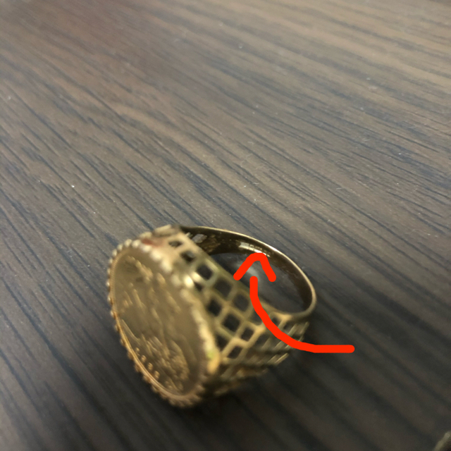 コインリング メンズのアクセサリー(リング(指輪))の商品写真
