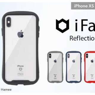 アイフォーン(iPhone)のiPhone XS用　スマホカバー　iFace グレー(iPhoneケース)