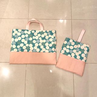 ハンドメイド▪️入園入学グッズ2点セット▪️絵本袋＆上履き袋(外出用品)