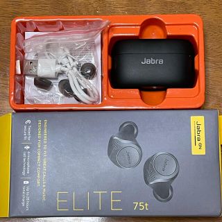 輸入品 美品 JABRA ELITE 75t ｼﾞｬﾌﾞﾗ Bluetooth(ヘッドフォン/イヤフォン)