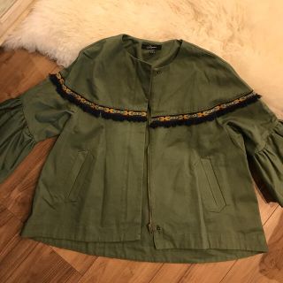 ザラ(ZARA)のフリンジジャケット(ミリタリージャケット)