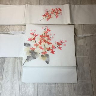 正絹　塩瀬のお太鼓柄作り帯　未使用品(帯)