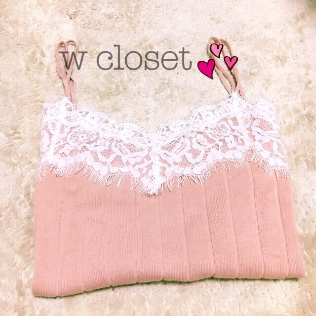 w closet(ダブルクローゼット)のw closet♡レースキャミ レディースのトップス(キャミソール)の商品写真