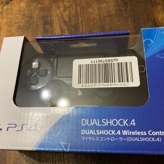 プレイステーション4(PlayStation4)のPS4コントローラー(DUALSHOCK 4) 純正　ブラック(家庭用ゲーム機本体)