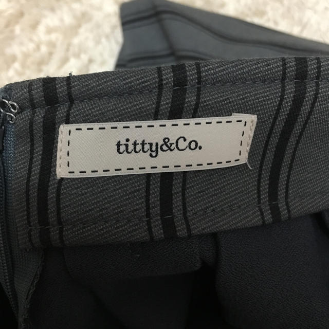 titty&co(ティティアンドコー)のストライプスカート レディースのスカート(ひざ丈スカート)の商品写真