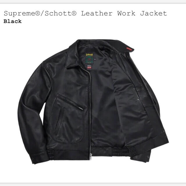 【希少】Supreme x Schott 13AW MA1 レザージャケットジャケット/アウター