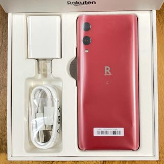 ラクテン(Rakuten)のRakuten Hand 楽天モバイル クリムゾンレッド(スマートフォン本体)