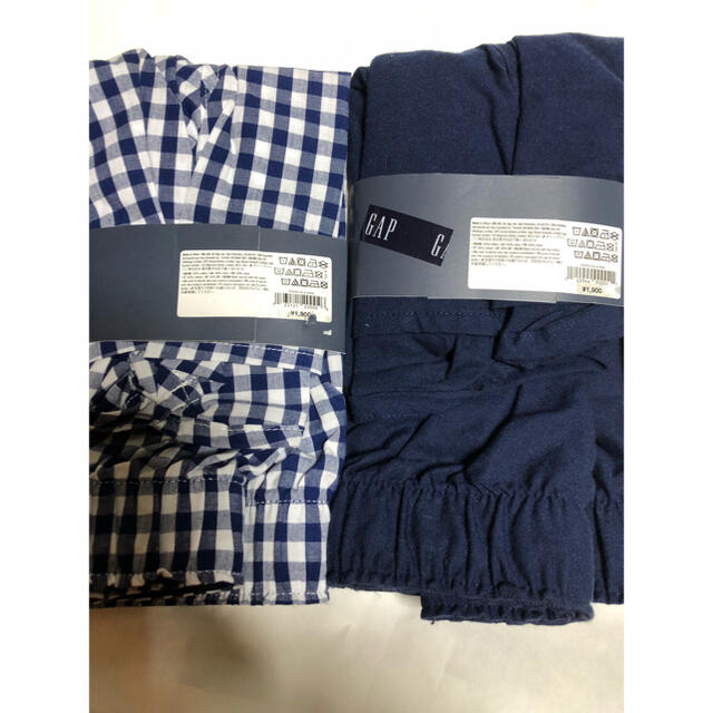 GAP(ギャップ)のGAP トランクス Mサイズ 4枚セット 白×青ギンガムチェック 紺 新品未使用 メンズのアンダーウェア(トランクス)の商品写真