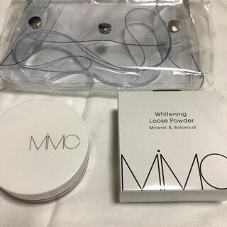 エムアイエムシー(MiMC)のMIMC 美白ルースパウダー クリアピンク 9.0g ノベルティ付き　限定品(フェイスパウダー)