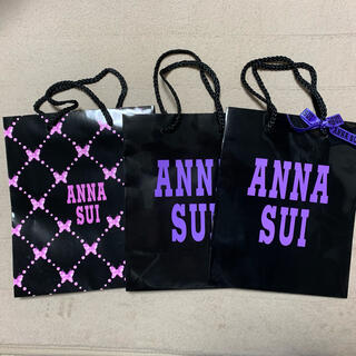 アナスイ(ANNA SUI)のアナスイのブティック限定含むショッパー（紙袋）（中）３枚(ショップ袋)