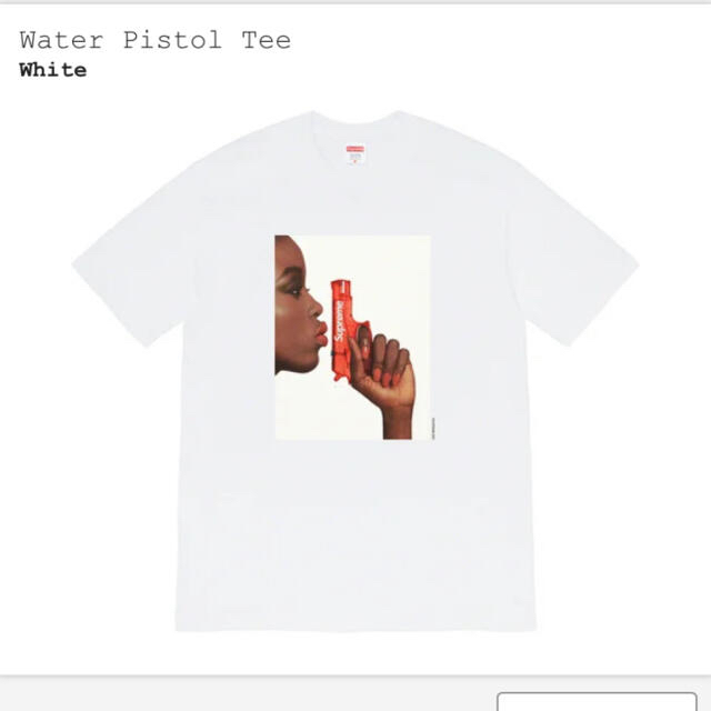 Supreme(シュプリーム)の白Mサイズsupreme water pistol Tee メンズのトップス(Tシャツ/カットソー(半袖/袖なし))の商品写真