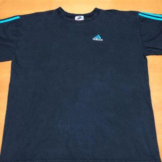 アディダス(adidas)のアディダス　Tシャツ　ロンT 刺繍ロゴ　サイドライン　XL(Tシャツ/カットソー(七分/長袖))