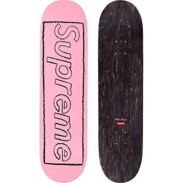 Supreme - 【 Pink 】 Kaws Chalk Logo Skateboardの通販 by ...