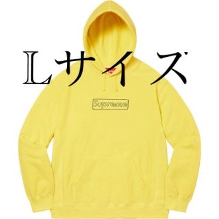 シュプリーム(Supreme)の【Lサイズ】Supreme KAWS Chalk Logo シュプリーム 黄色(パーカー)