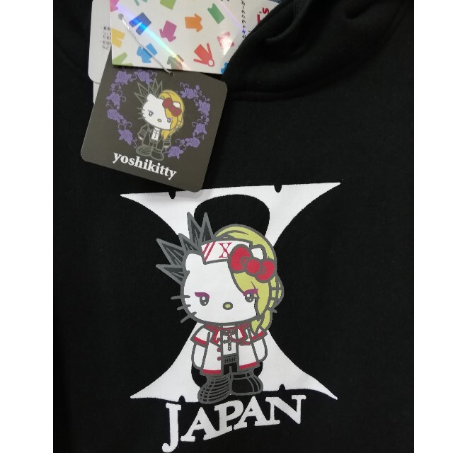 新品タグ付き★ヨシキティ★Yoshikittyビッグ袖ロゴパーカー★L★早い者勝 エンタメ/ホビーのタレントグッズ(ミュージシャン)の商品写真