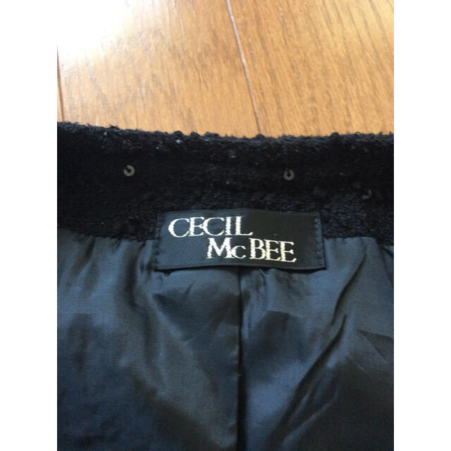 CECIL McBEE(セシルマクビー)のレディース ノーカラージャケット CECIL McBEE セシル マクビー  M レディースのジャケット/アウター(ノーカラージャケット)の商品写真