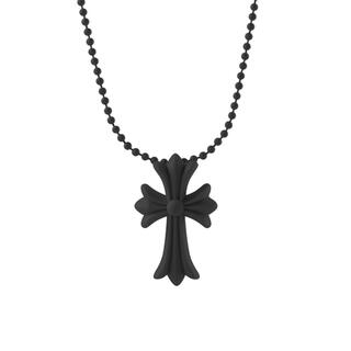 十字架　クロス　ネックレス　メンズ　レディース　ラバー　シリコン　韓国　トップ(ネックレス)