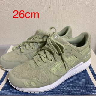 アシックス(asics)の26 アシックス ゲルライト3 ミルクティー グリーン リント 抹茶(スニーカー)