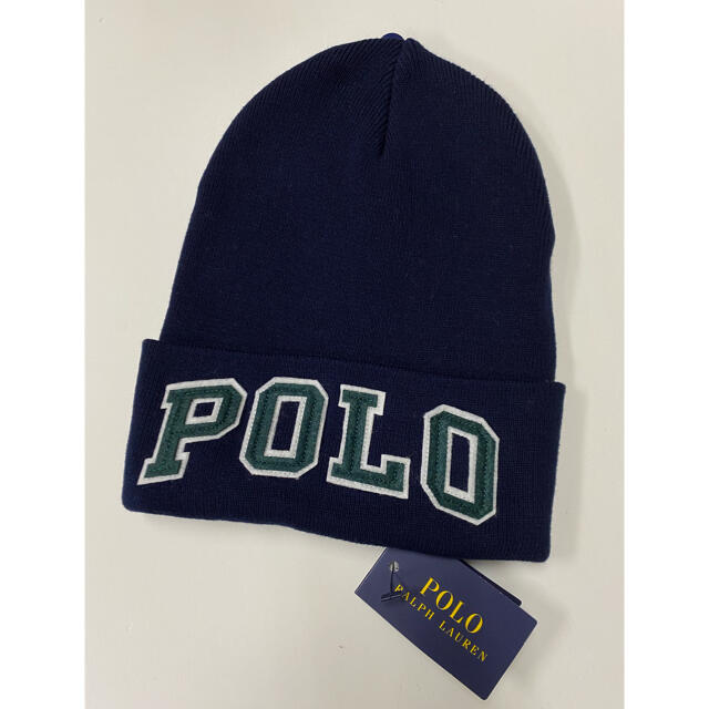 POLO RALPH LAUREN(ポロラルフローレン)のラルフローレン    ニット帽　ネイビー メンズの帽子(ニット帽/ビーニー)の商品写真