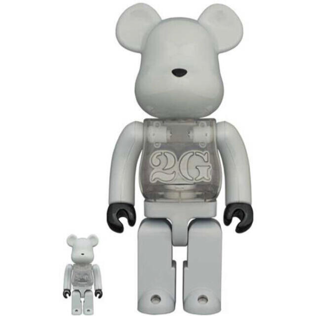 BE@RBRICK 2G WHITE CHORME 100% 400% BE@RBRICK 2G WHITE CHORME 100% 400%